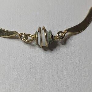 VTG Sarah  Coventry Necklace On chain with beads white and goldtone 16"